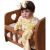 Bebê Reborn Menina Silicone Princesa Poa Amarela