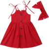 Vestido Aberto de Alça, Vermelho — Parly Baby